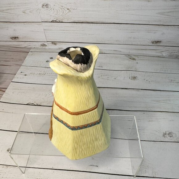 VTG Porcelain American Nativity Set Teepee, Holy Family and Animals Hand Painted - Picture 4 of 16